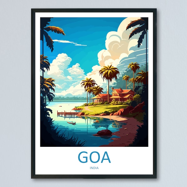 Goa Travel Print Wall Art Goa Wall Hanging Home Décor Goa Gift Art Lovers India Art Lover Gift Wall Décor