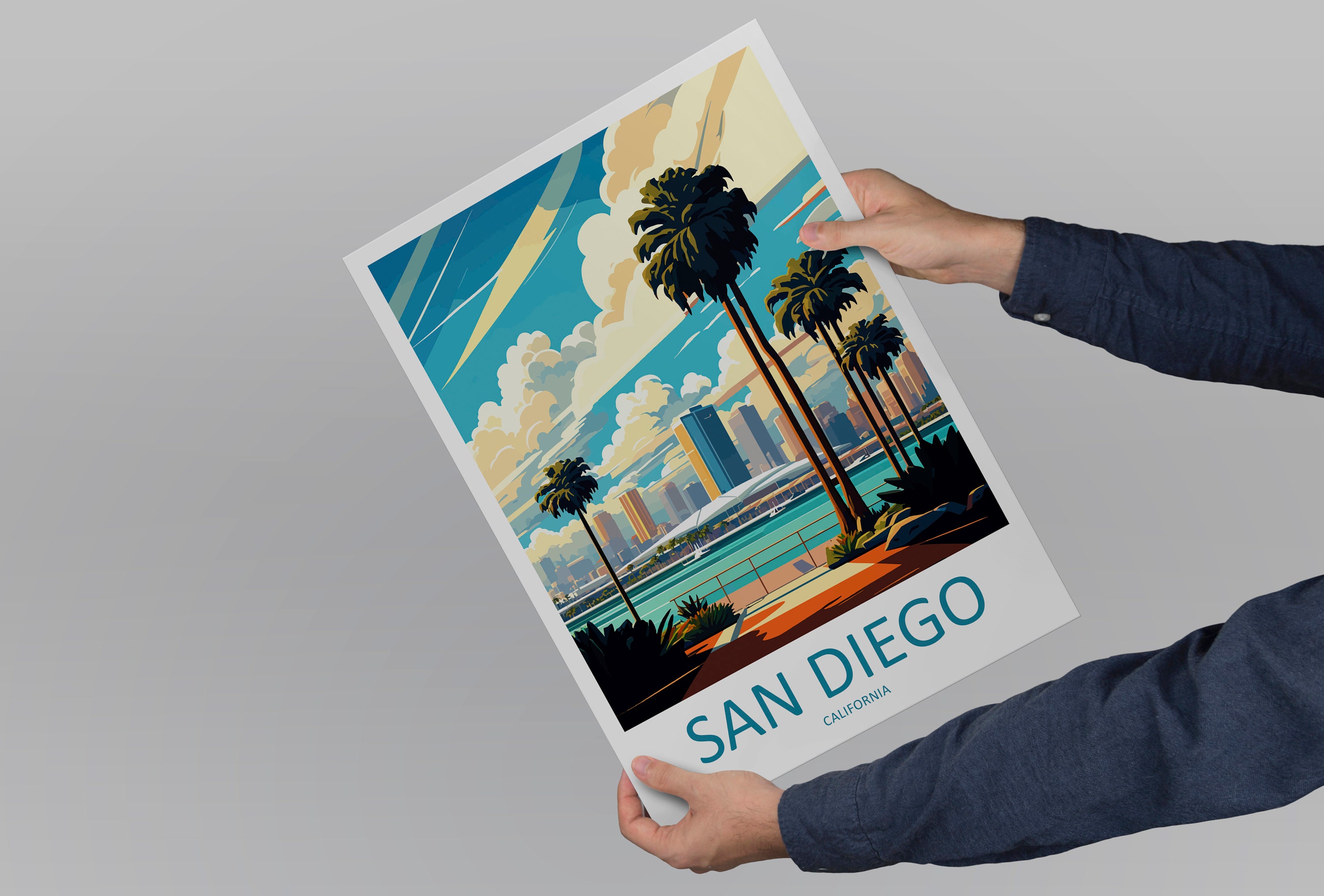 San Diego Travel Print Wall Art San Diego Wall Hanging Home Décor San ...