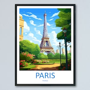 Paris Travel Print Wall Art Paris Wall Hanging Home Décor Paris Gift Art Lovers France Art Lover Gift Paris Print France Wall Art Décor