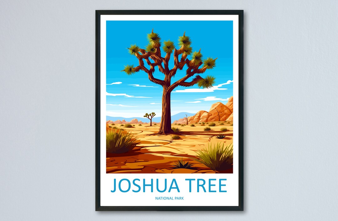 Joshua Tree National Park Travel Print Wall Art Joshua Tree Wall ...