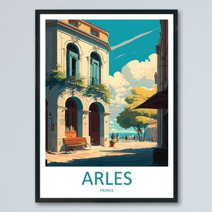 Arles Travel Print Wall Art Arles Wall Hanging Home Décor Arles Gift Art Lovers France Art Lover Gift Arles Print France Artwork Arles