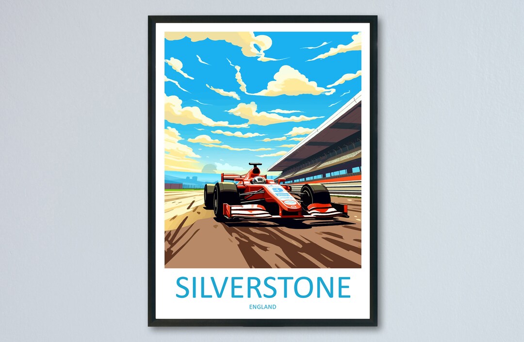 Silverstone Travel Print Wall Decor Silverstone Circuit Poster Etsy UK