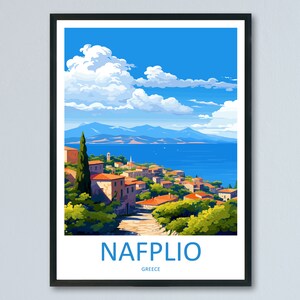Nafplio Travel Print Wall Art Nafplio Wall Hanging Home Decoration Nafplio Gift Art Lovers Wall Art Print Nafplio Wall Décor Greece Poster