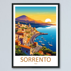 Sorrento Travel Print Wall Art Sorrento Wall Hanging Home Décor Sorrento Gift Art Lovers Italy Art Lover Gift Sorrento Print Sorrento Art