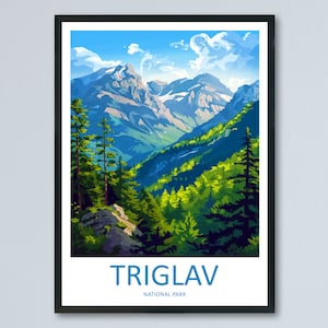 Triglav Travel Print Triglav Home Décor Slovenia Art Print Triglav Wall Print For Triglav Gift Wall Hanging Triglav Artwork Décor Hanging