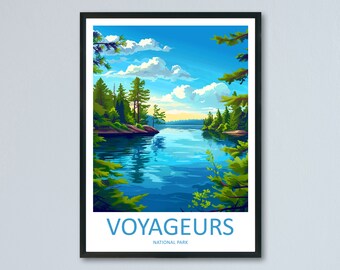 Voyageurs National Park Travel Print Wall Art Voyageurs National Park Wall Hanging Home Décor Voyageurs National Park Art Gift Poster