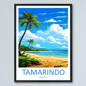 Tamarindo Travel Print Wall Art Tamarindo Wall Hanging Home Décor Tamarindo Gift Art Lovers Wall Art Costa Rica Wall Art