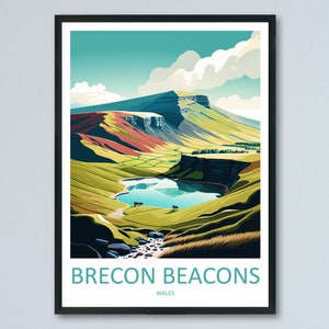 Brecon Beacons Print Brecon Beacons Home Decor Landscape Art Print Brecon Beacons Wall Nature Enthusiast Gift Wall Hanging Brecon Beacons