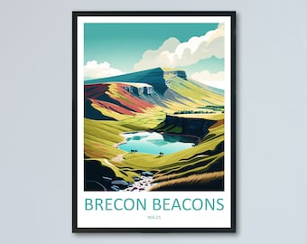 Brecon Beacons Print Brecon Beacons Home Decor Landscape Art Print Brecon Beacons Wall Nature Enthusiast Gift Wall Hanging Brecon Beacons