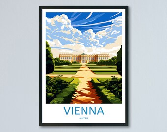 Vienna Travel Print Wall Art Vienna Wall Hanging Home Décor Vienna Gift Art Lovers Austria Art Lover Gift Vienna Travel Poster