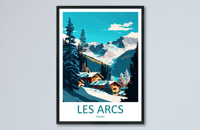 Les Arcs Travel Print Wall Art Les Arcs Wall Hanging Home D cor Les Les Arcs Travel Print Wall Art Les Arcs Wall Hanging Home D cor Les