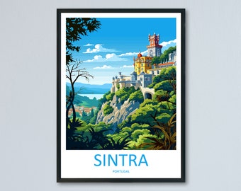 Sintra Travel Print Wall Art Sintra Wall Hanging Home Décor Sintra Gift Art Lovers Portugal Art Lover Gift Sintra Wall Décor Sintra Travel