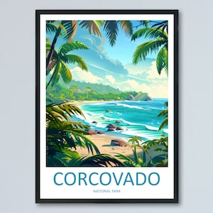Corcovado National Park Travel Print Wall Art Corcovado Park Wall Hanging Home Décor Corcovado National Park Gift Art Costa Rica