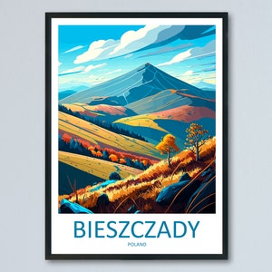 Bieszczady Travel Print Wall Art Bieszczady Wall Hanging Home Décor Bieszczady Gift Art Lovers Poland Art Lover Gift Bieszczady Travel Art