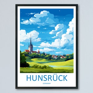 Hunsrück Travel Print Hunsrück Home Décor Germany Art Print Germany Hunsrück Wall Print For Hunsrück Gift