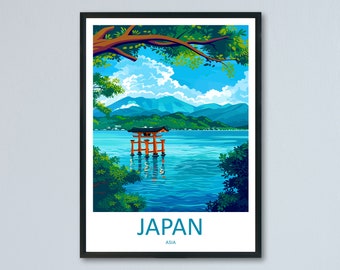 Japan Travel Print Wall Art Japan Wall Hanging Home Décor Japan Gift Art Lovers Tokyo Art Lover Gift Tokyo Travel Gift