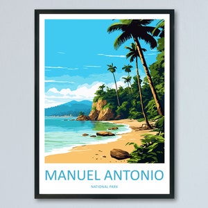 Manuel Antonio Park Travel Print Wall Art Manuel Antonio Wall Hanging Home Décor Costa Rica Gift Art Lovers Wall Art Manuel Antonio Print