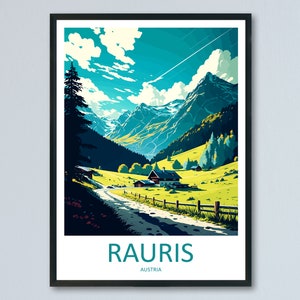 Rauris Travel Print Wall Art Rauris Wall Hanging Home Décor Rauris Gift Art Lovers Austria Art Lover Gift Rauris Travel Poster Rauris Print