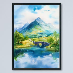 Killarney Watercolor Poster Wall Art Killarney Wall Hanging Home Décor Killarney Gift Art Lovers Ireland Wall Art Killarney Travel Poster