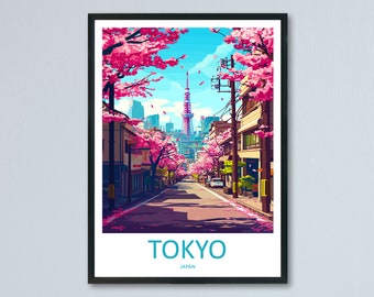 Japan Travel Print Wall Art Japan Wall Hanging Home Décor Japan Gift Art Lovers Tokyo Art Lover Gift Tokyo Travel Gift