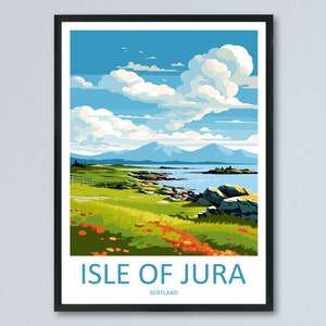 Isle Of Jura Travel Print Wall Art Isle Of Jura Wall Hanging Home Décor Isle Of Jura Gift Art Lovers Scotland Art Lover Travel Gift
