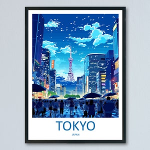 Japan Travel Print Wall Art Japan Wall Hanging Home Décor Japan Gift Art Lovers Tokyo Art Lover Gift Tokyo Travel Gift