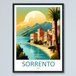 Sorrento Travel Print Wall Art Sorrento Wall Hanging Home Décor Sorrento Gift Art Lovers Italy Art Lover Gift Sorrento Print Sorrento Art
