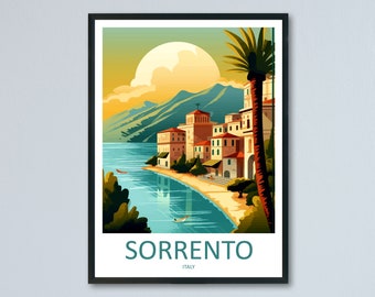 Sorrento Travel Print Wall Art Sorrento Wall Hanging Home Décor Sorrento Gift Art Lovers Italy Art Lover Gift Sorrento Print Sorrento Art