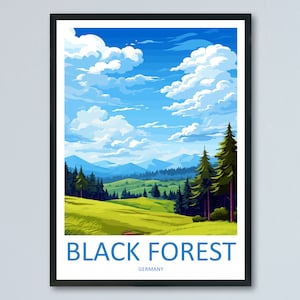 Black Forest Travel Print Black Forest Home Décor Germany Art Print Germany Black Forest Wall Print For Black Forest Gift For Germany Wall