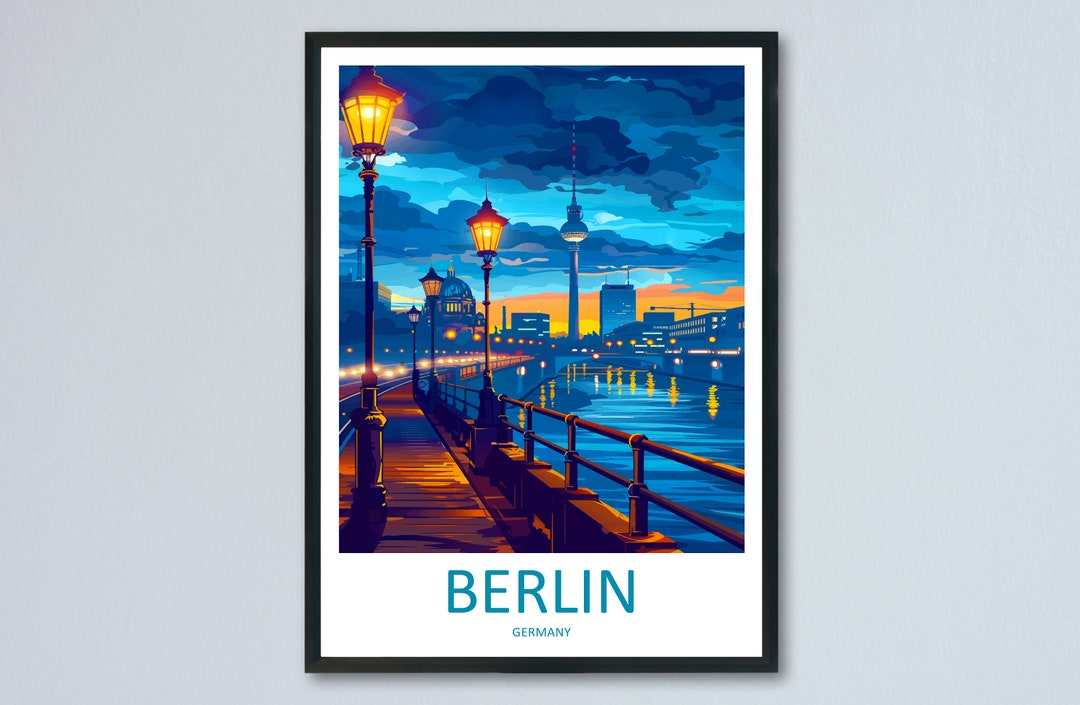 Berlin Travel Print Wall Art Berlin Wall Hanging Home Décor Berlin Gift ...