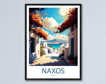 Naxos Travel Print Wall Art Naxos Greece Wall Hanging Home Decoration Naxos Gift Art Lovers Wall Art Print Naxos Greece Wall Art
