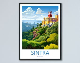 Sintra Travel Print Wall Art Sintra Wall Hanging Home Décor Sintra Gift Art Lovers Portugal Art Lover Gift Sintra Wall Décor Sintra Travel