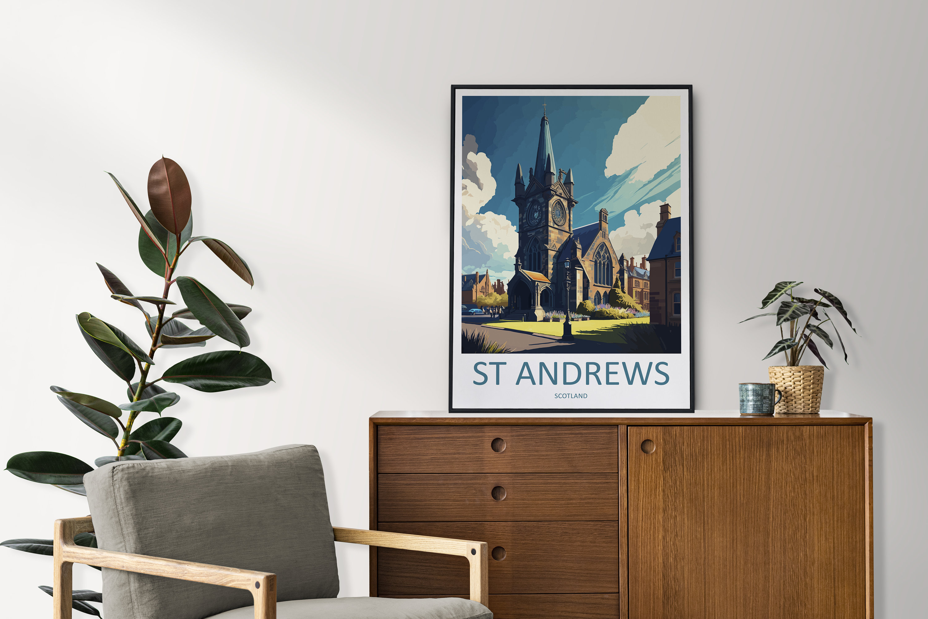 St Andrews Travel Print Wall Art St Andrews Wall Hanging Home Décor St ...