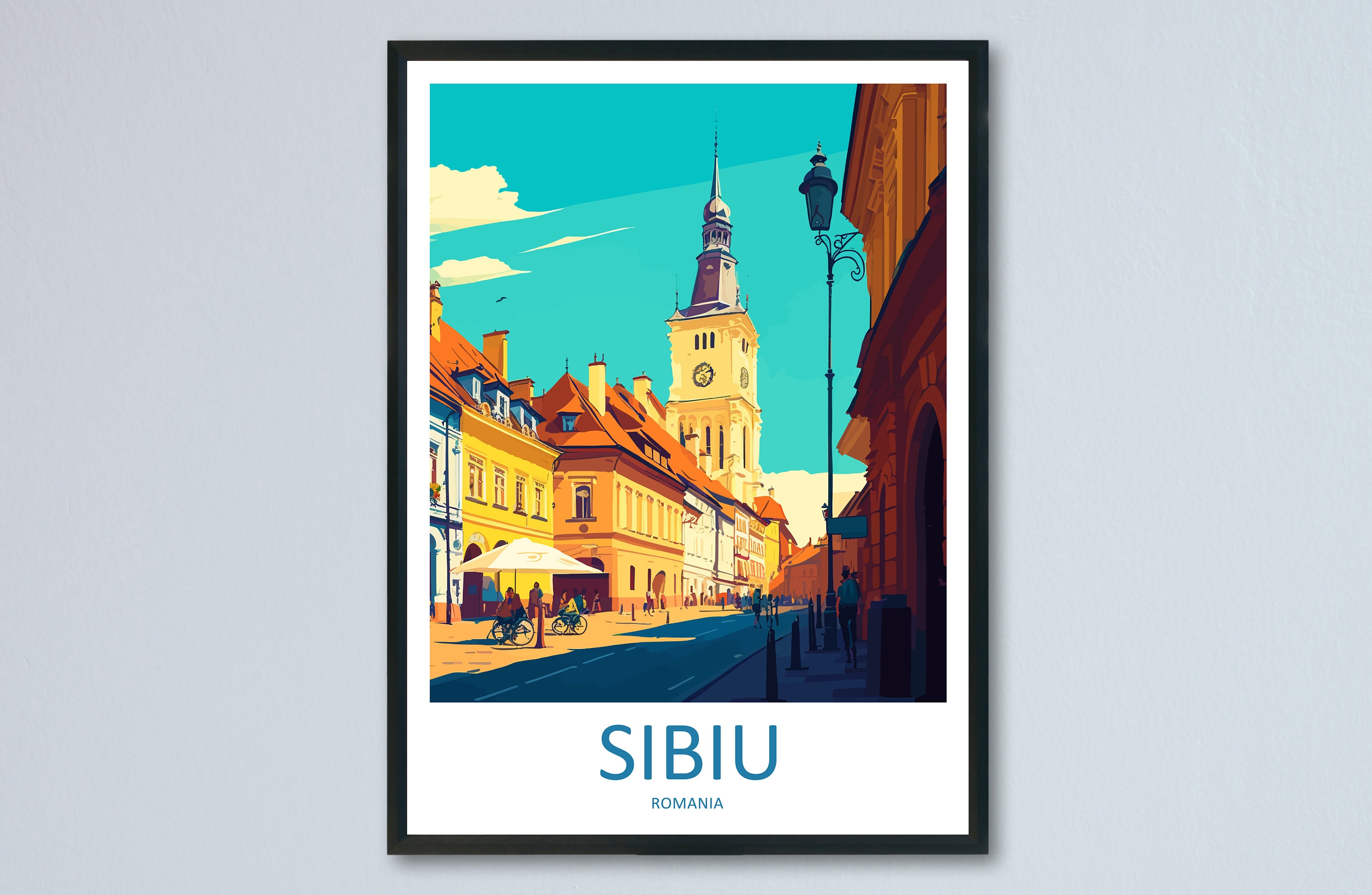 The City's Eyes Sibiu Hermannstadt Romania Art Print