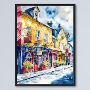 Dingle Watercolor Poster Wall Art Dingle Wall Hanging Home Décor Dingle Gift Art Lovers Ireland Wall Art Dingle Travel Poster Gift