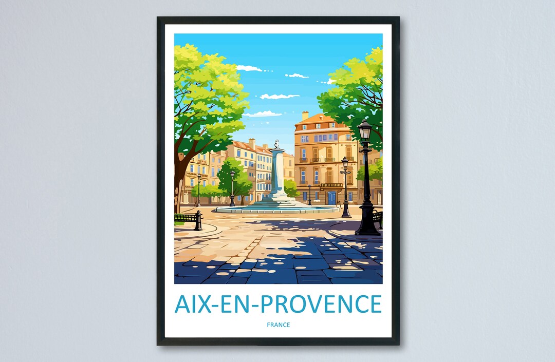 Aix En Provence Travel Print Wall Art Aix En Provence Wall Etsy UK