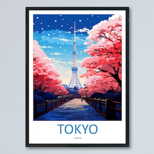 Japan Travel Print Wall Art Japan Wall Hanging Home Décor Japan Gift Art Lovers Tokyo Art Lover Gift Tokyo Travel Gift