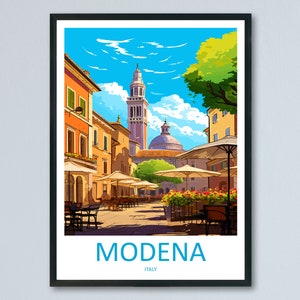 Modena Travel Print Wall Art Modena Wall Hanging Home Décor Modena Gift Art Lovers Italy Art Lover Gift Modena Print Modena Travel Gift Art