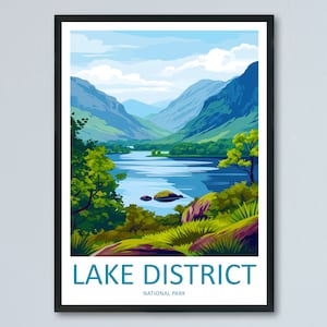 Lake District Print Lake District Home Decor Landscape Art Print Lake District Wall Art Nature Enthusiast Gift Wall Hanging Lake District