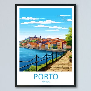 Porto Travel Print Wall Art Porto Wall Hanging Home Décor Porto Gift Art Lovers Portugal Art Lover Gift Porto Wall Décor Porto Travel Art