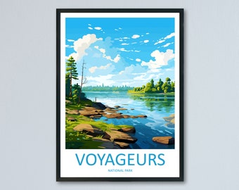Voyageurs National Park Travel Print Wall Art Voyageurs National Park Wall Hanging Home Décor Voyageurs National Park Art Gift Poster