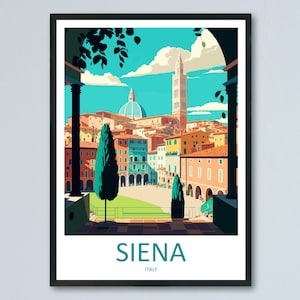 Siena Travel Print Wall Art Siena Italy Wall Hanging Home Decoration Siena Gift Art Lovers Wall Art Print Siena Italy Art Siena Art Print
