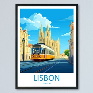 Lisbon Travel Print Wall Art Lisbon Wall Hanging Home Décor Lisbon Gift Art Lovers Portugal Art Lover Gift Lisbon Poster