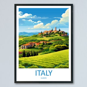 Italy Travel Print Wall Art Italy Wall Hanging Home Décor Italy Gift Art Lovers Italy Art Lover Gift Italy Print Italy Italy Art