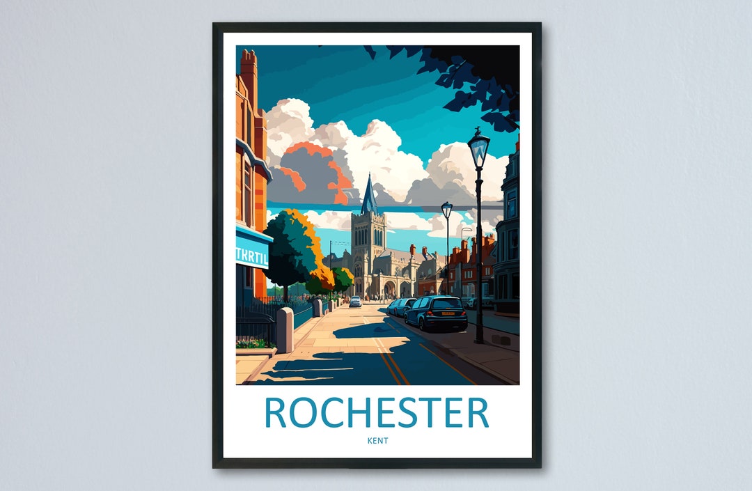 Rochester Travel Print Wall Art Rochester Wall Hanging Home Décor