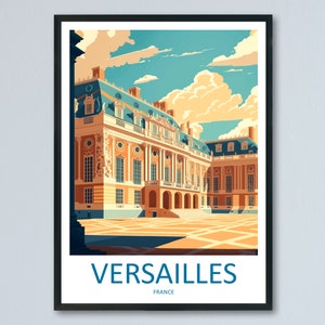 Versailles Palace Travel Print Wall Art West Versailles Palace Wall Hanging Home Decoration Versailles Palace Gift Art Lovers Wall Art Print