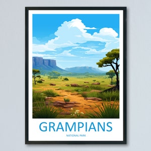 Grampians National Park Travel Print Wall Grampians National Park Wall Hanging Home Décor Grampians Gift Art Lovers Art Australia Art
