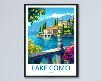 Lake Como Travel Print