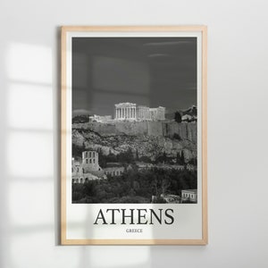 Athens Photo Print of Athens Greece Travel Photo Hanging Decor Photo Travel Art Gift For Travel Artwork Wall Art Framed Photo Travel Print