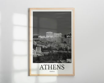 Impresión fotográfica de Atenas, Grecia, fotografía de viaje, decoración colgante, fotografía de viaje, regalo de arte de viaje, obra de arte de pared, fotografía enmarcada, impresión de viaje